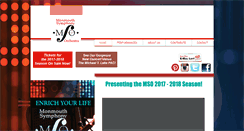 Desktop Screenshot of monmouthsymphony.org